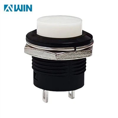 16 mm ronde drukknop wit